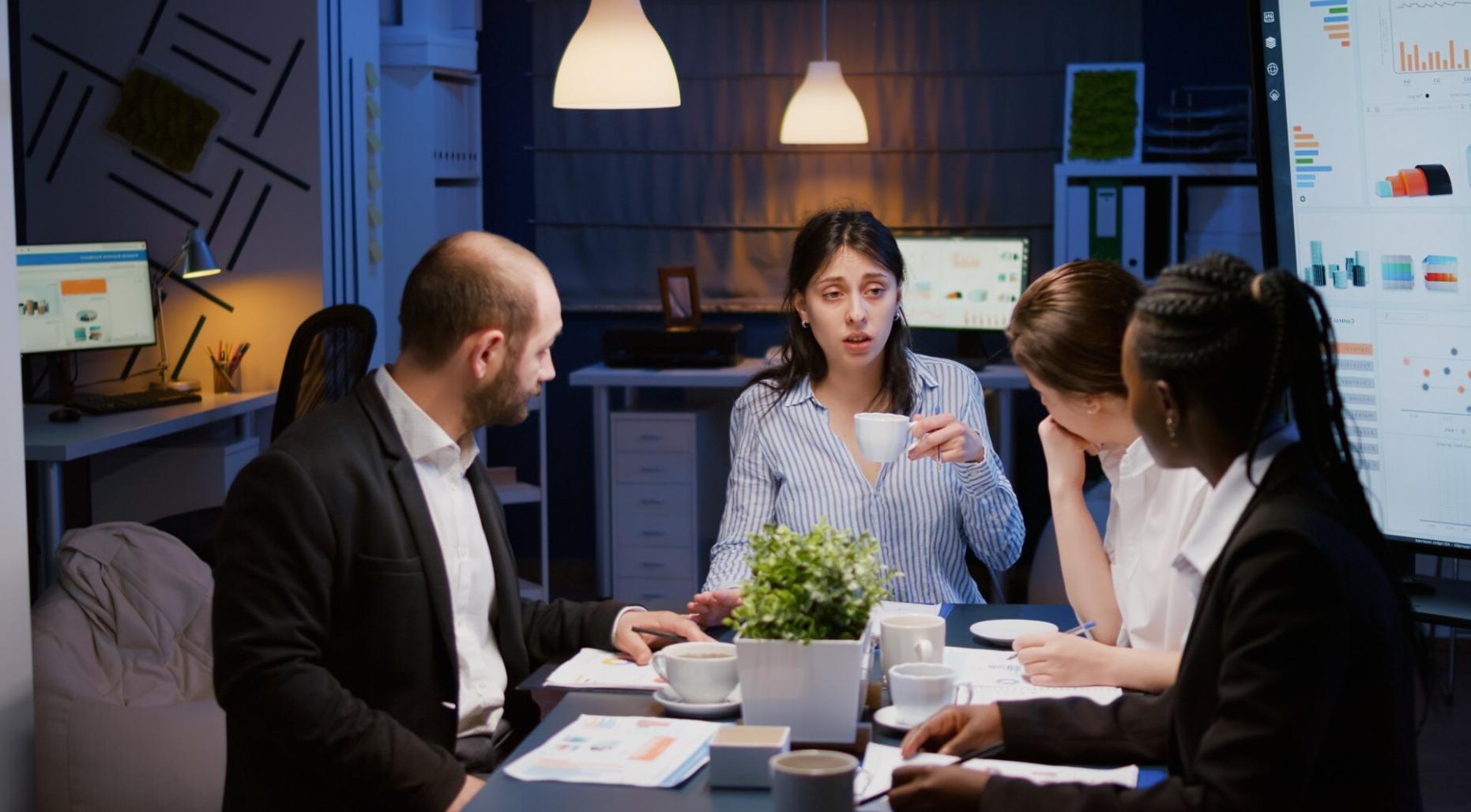 Financial success planning workspace with organized documents